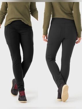 Duluth Women's NoGA Namastash Slim Leg black Pants size small